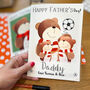 Personalised Bear Football Father's Day Card, thumbnail 2 of 7