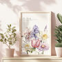 Personalised Family Print With Birth Flowers, thumbnail 1 of 7