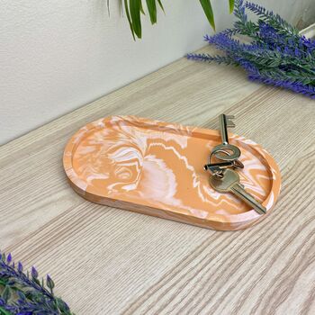 Orange Oval Trinket Tray Dish, 3 of 5