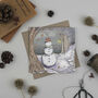'Snowman' Christmas Card, thumbnail 2 of 2