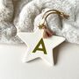 Personalised Initial Star Bauble Decoration, thumbnail 1 of 4