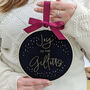 Christmas Joy Personalised Embroidered Hoop, thumbnail 5 of 8