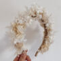 Luna Bridal Dried Flower Crown Wedding Headband, thumbnail 4 of 4