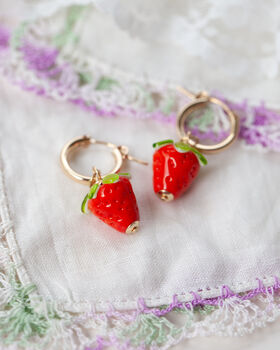 Strawberry Earrings, 2 of 4