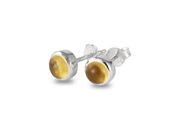 Birthstone Studs With Citrine For November, 2 of 3