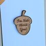 'I'm Nuts About You' Wooden Token And Card, thumbnail 2 of 2
