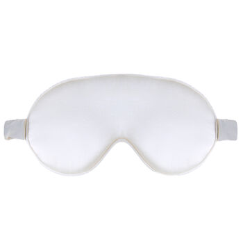 Silk Sleep Mask Gift Box Eye Mask 100% Pure Soft Mulberry Silk Bridal White Luxury Travel Gift Blackout Hypoallergenic, 5 of 7