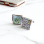 Personalised Map Location Square Cufflinks, thumbnail 2 of 6