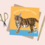 Happy Birthday Tiger Card, thumbnail 1 of 2