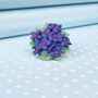 Hand Painted Violet Posy Brooch, thumbnail 1 of 2