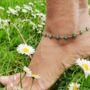 Yellow Sun Flower Summer Floral Charm Anklet, thumbnail 5 of 9