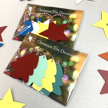 Set Of Four Leather Star Decorations/Gift Tags, 6 of 7