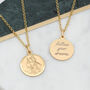 Personalised 18ct Gold Plated St Christopher Necklace, thumbnail 1 of 5