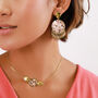 Statement Gold Plated Drop Dangle Earrings, thumbnail 1 of 2