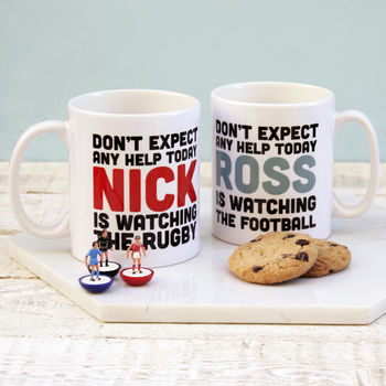 Personalised 'Don't Expect Any Help' Ceramic Mug, 2 of 5