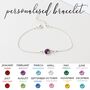 21st Birthday Gift For Her – Swarovski Birthstone Bracelet, thumbnail 3 of 7