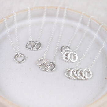 Sterling Silver Rings Pendant, 7 of 7