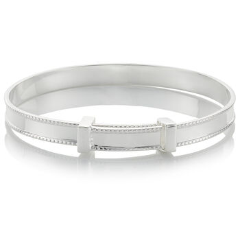 Baby's Sterling Silver Heritage Christening Bangle, 3 of 5