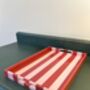 Pink And Red Striped Decorative Tray With Handles, thumbnail 5 of 5