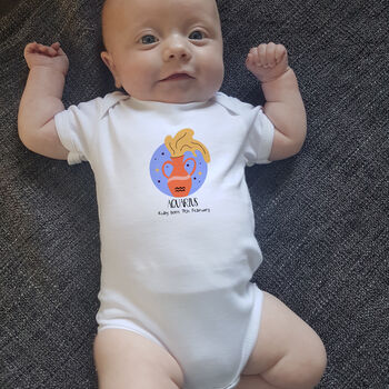 Personalised Zodiac Babygrow With Every Star Sign, 5 of 8