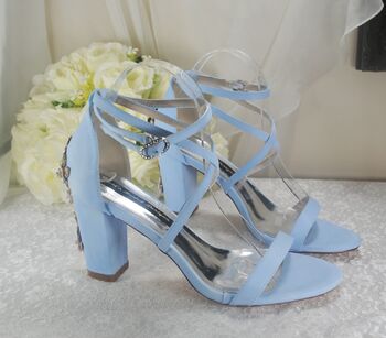 Block Heel Bridal Shoes With Cherry Blossom, 2 of 10