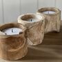 Large Outdoor Teak Wooden Candle, thumbnail 2 of 3