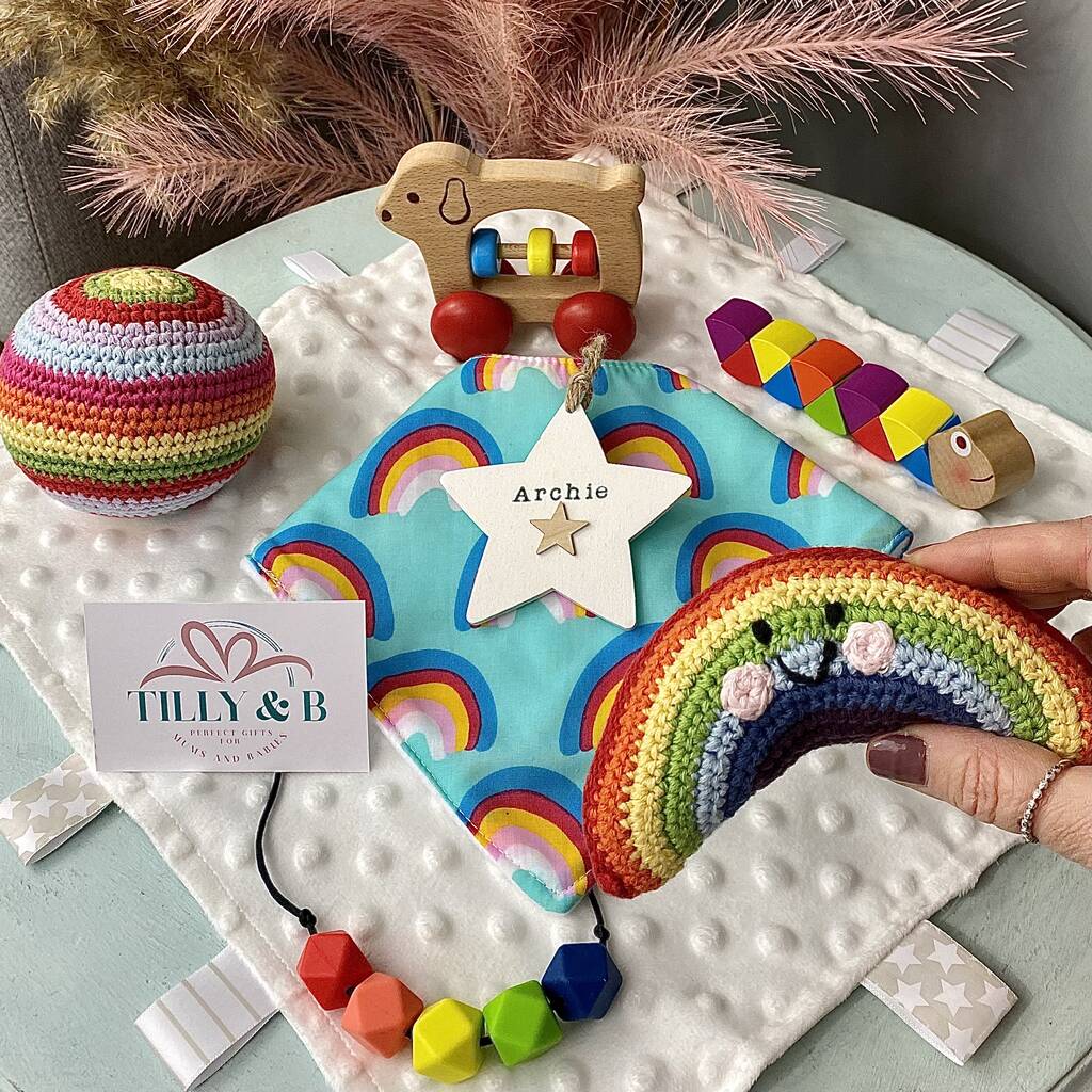 Bespoke Rainbow Baby Gift Sensory Play By Tilly &Amp; B | Notonthehighstreet.com