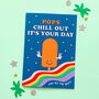 Pops Chill Best Dad Grandad Fathers Day Birthday Card, thumbnail 1 of 3