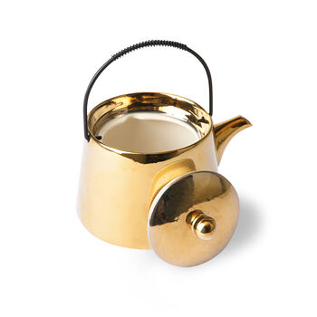 Glazed Gold Tea Pot, 3 of 3