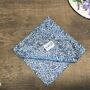 Liberty Cravat And Pocket Square Set For Men And Boys Km Blue, thumbnail 2 of 6