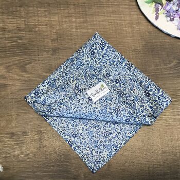 Liberty Cravat And Pocket Square Set For Men And Boys Km Blue, 2 of 6