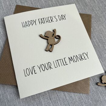 Cheeky Monkey Happy Father's Day Card, 3 of 4
