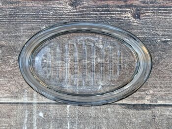 Metal And Glass Oval Soap Dish, 3 of 3