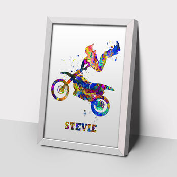 Motocross Personalised Print, 3 of 3