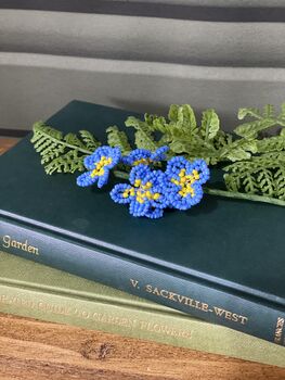Forget Me Not Beaded Flower Craft Kit, 4 of 4
