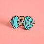 Fitness Potato Enamel Pin | Cute Pin Badges, thumbnail 5 of 7