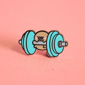 Fitness Potato Enamel Pin | Cute Pin Badges, 5 of 7