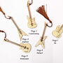Personalised Mens Wooden Electric Guitar Bookmark, thumbnail 5 of 11