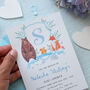 Blue Woodland Baby Shower Invitations, thumbnail 1 of 4