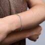 Sterling Silver Herringbone Bracelet, thumbnail 2 of 8