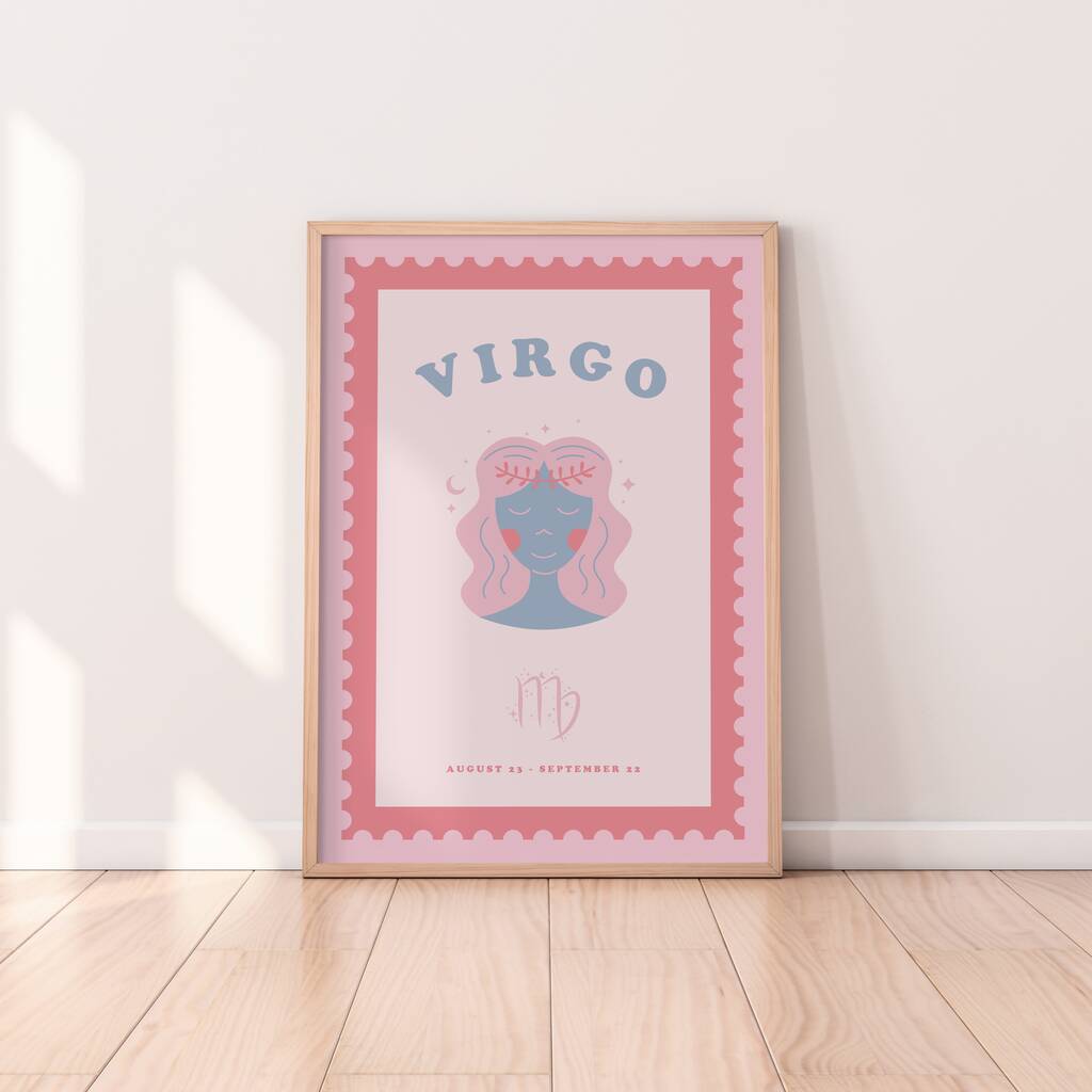 Children's Virgo Zodiac Print By Alaina Creates