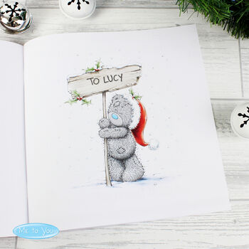 Personalised Me To You The One I Love At Christmas Poem Book, 3 of 8
