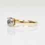 18ct Gold Salt And Pepper Diamond Engagement Ring, thumbnail 3 of 4