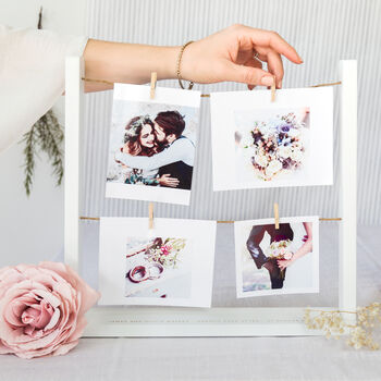 Personalised Wooden Wedding Photo Display, 3 of 4