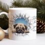 Personalised Christmas Pug Break Through, thumbnail 8 of 10