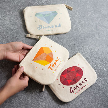 Birthstone Canvas Pouch, 2 of 12