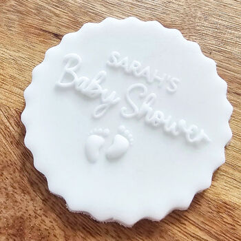 Personalised Engraved Baby Shower Cupcake Debosser, 4 of 4
