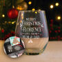 Merry Christmas Message Stemless Glass With Chocolate Tree And Decoration Gift Boxed Set, thumbnail 1 of 7