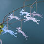 Leaping Hare Hanging Decoration, thumbnail 1 of 1
