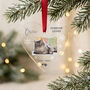 Personalised Heart Pet Forever Loved Photo Acrylic Hanging Decoration Bauble, thumbnail 1 of 4